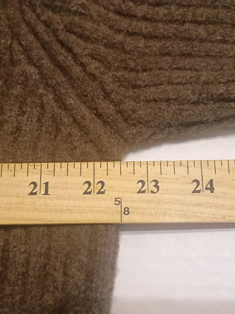 VTG L.L. Bean Men's Commando Henley Brown Wool Sweater Sz XL See Measurements